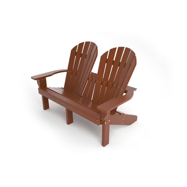 Brown Riveria Adirondack Love Seat, Frog Furnishings, Mfr#: PB ADRIVBRO
